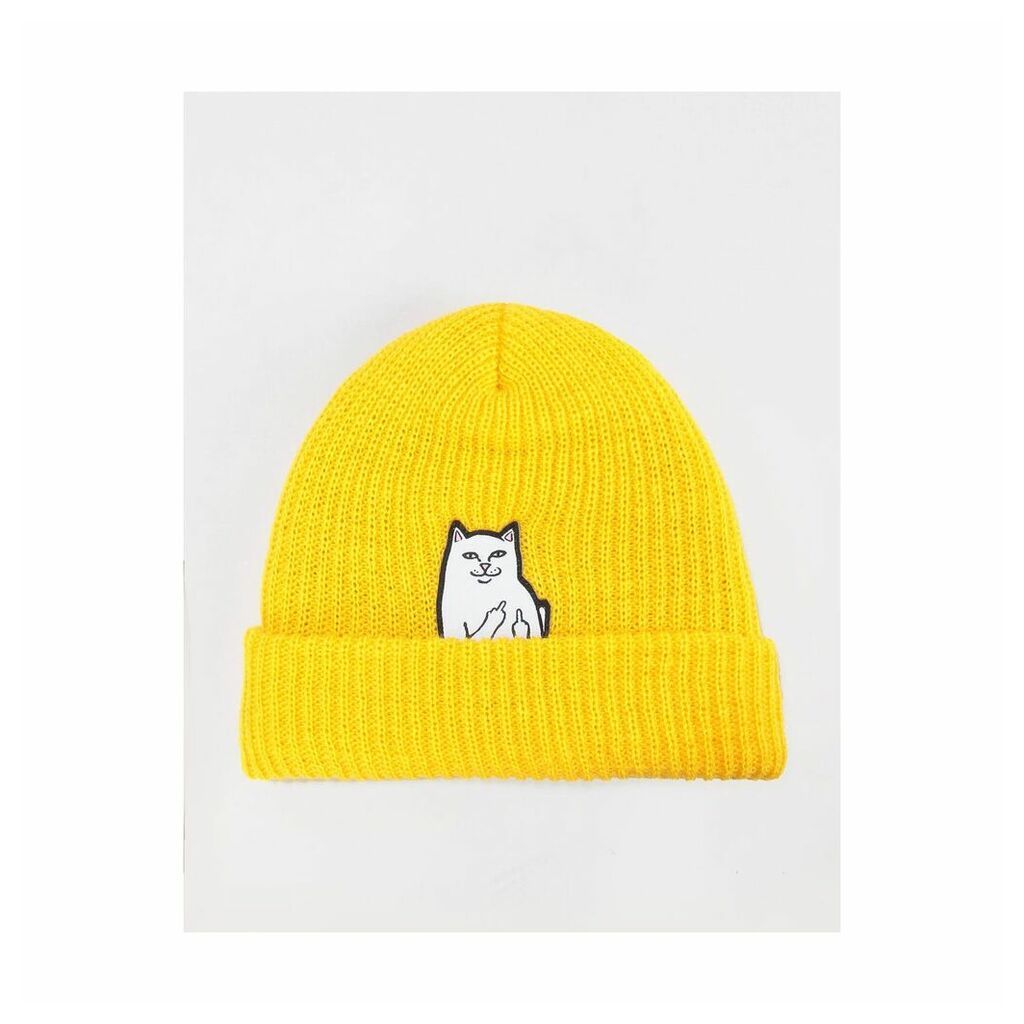 RIPNDIP Lord Nermal Rib Beanie - Gold (One Size Only)