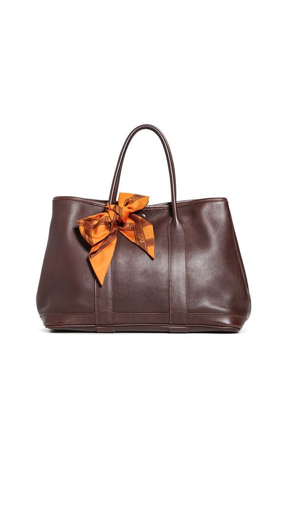 What Goes Around Comes Around Hermes Brown Garden Party Tote