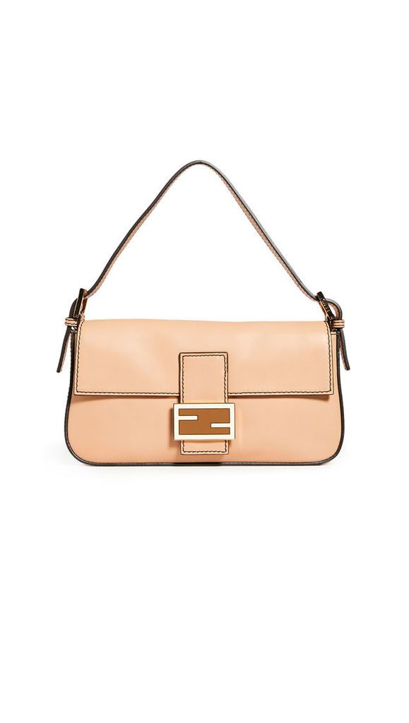 What Goes Around Comes Around Fendi Beige Leather Baguette
