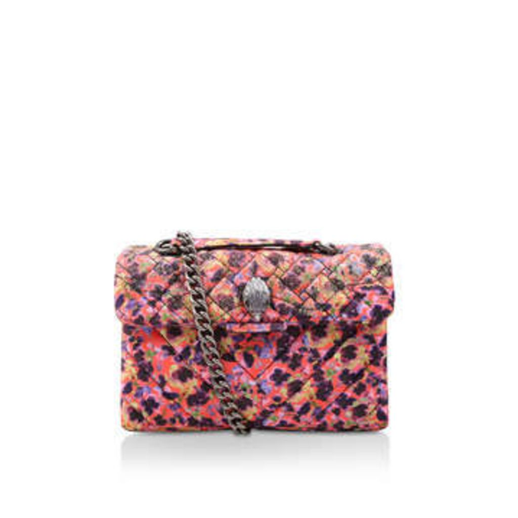 Kurt Geiger London Velvet Kensington Bag - Floral Velvet Shoulder Bag
