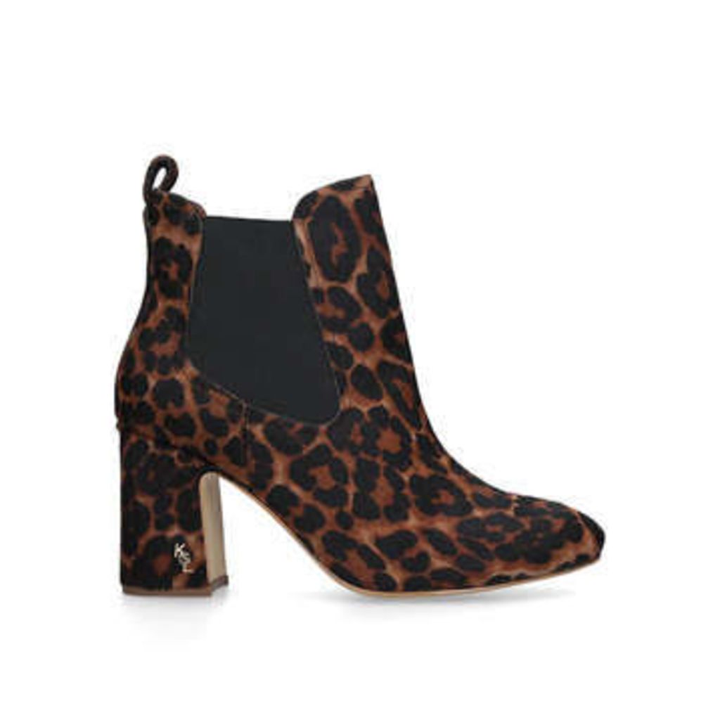 Kurt Geiger London Raylan - Leopard Print Block Heeled Ankle Boots