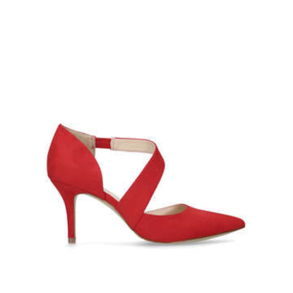 Kremi - Red Mid Heel Court Shoes