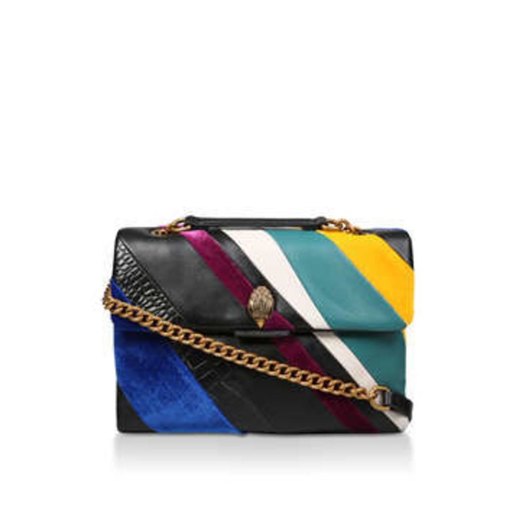 Large Stripe Kensington - Multicoloured Striped Shoulder Bag