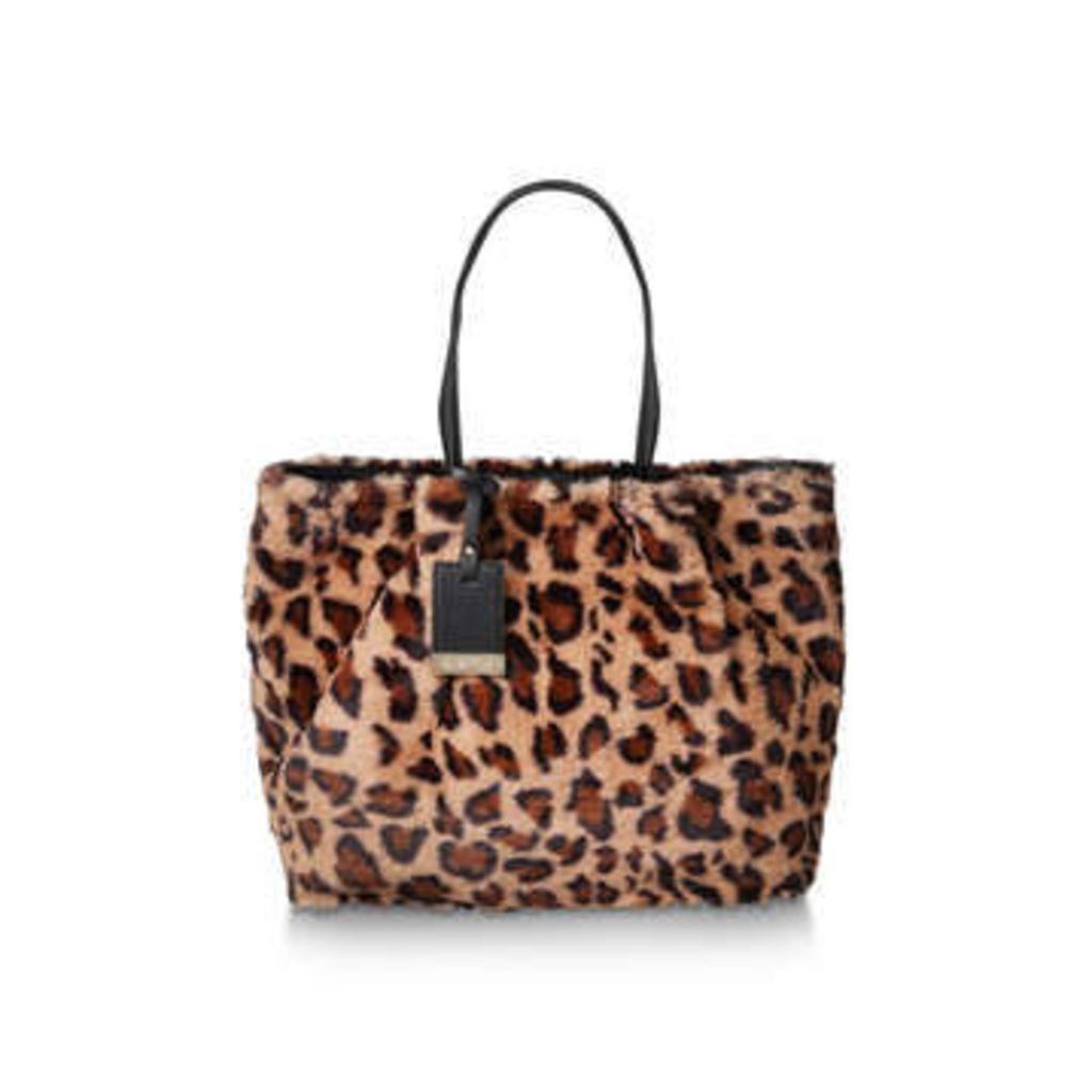 Furly Large Tote - Leopard Print Tote Bag