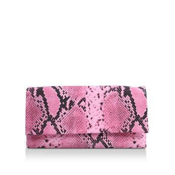 Bsumblime - Pink Snake Clutch Bag