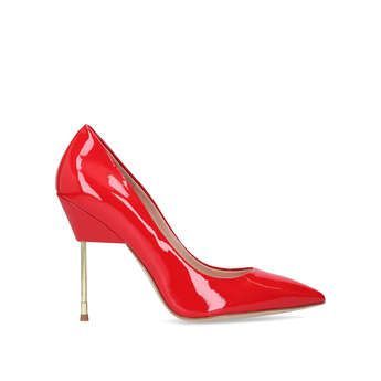 Britton - Red High Heel Court Shoes