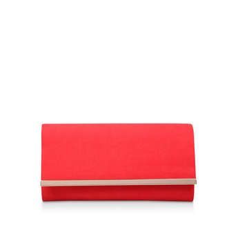 Dylan - Red Suedette Clutch Bag
