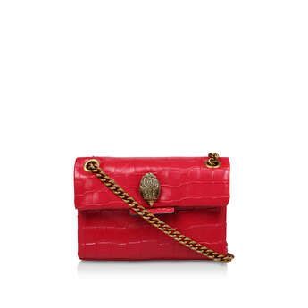 Mini Croc Kensington - Red Leather Mini Shoulder Bag