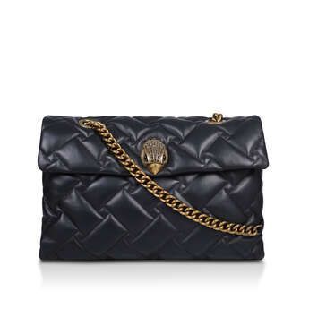 Macro Kensington Soft Bag - Black Quilted Leather Oversized Bag