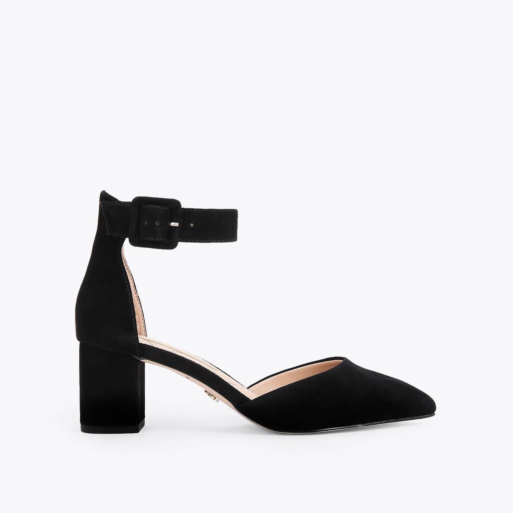 Women's Heels Black Suede Burlington