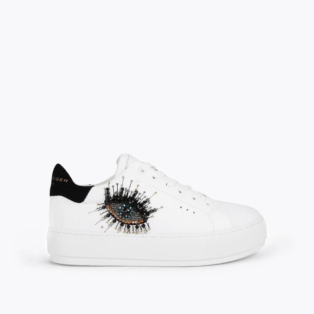 Women's Trainers White Low Top Laney Eye