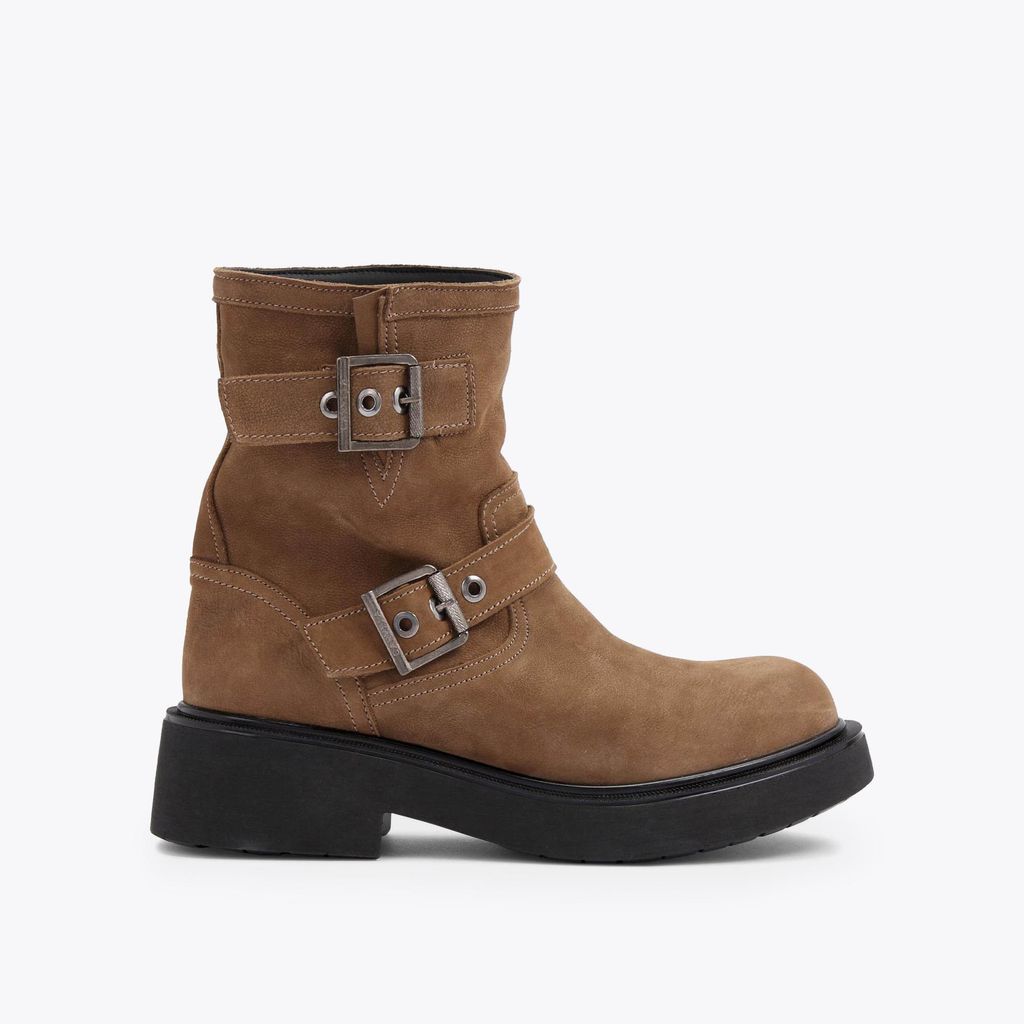 Biker Low - Brown Leather Low Ankle Boots