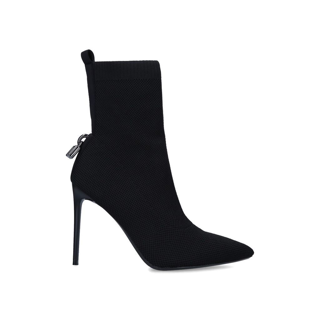 Women's Ankle Boot Black Knitted Vixen Ankle