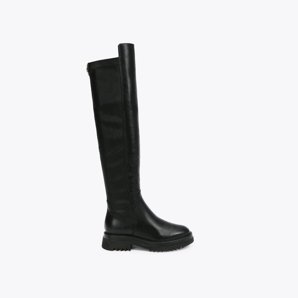Women's Boots Black Leather Strong 50/50
