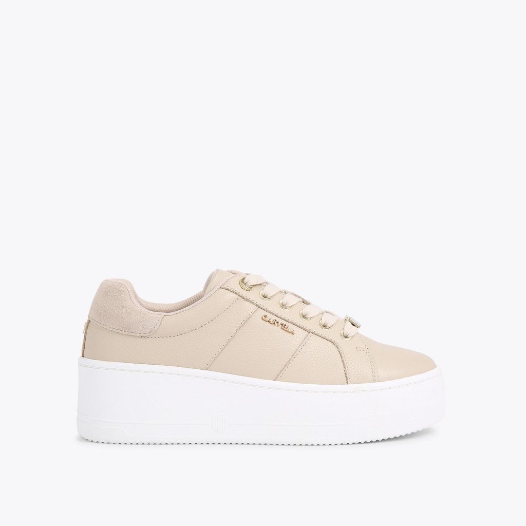 Women's Trainers Beige Leather Connected