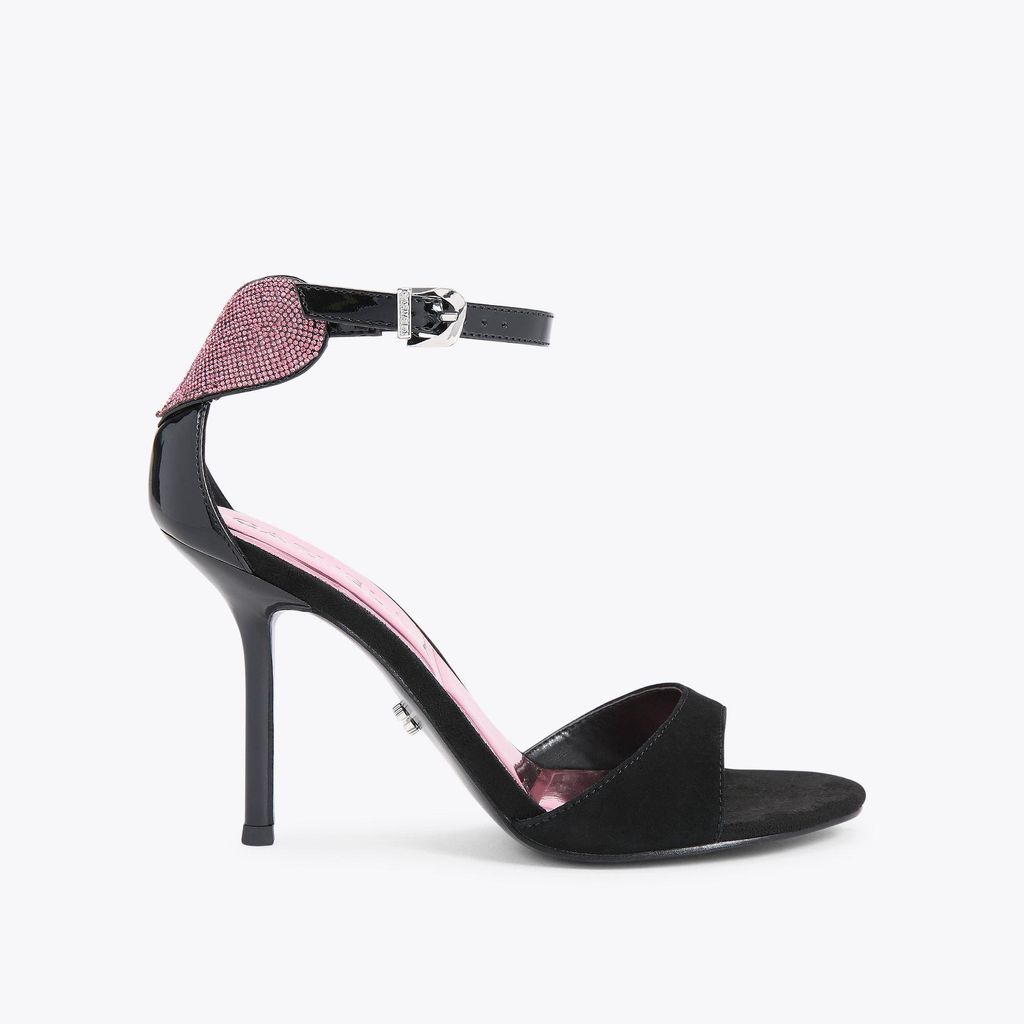 Women's Heels Black Combination Synthetic Amore