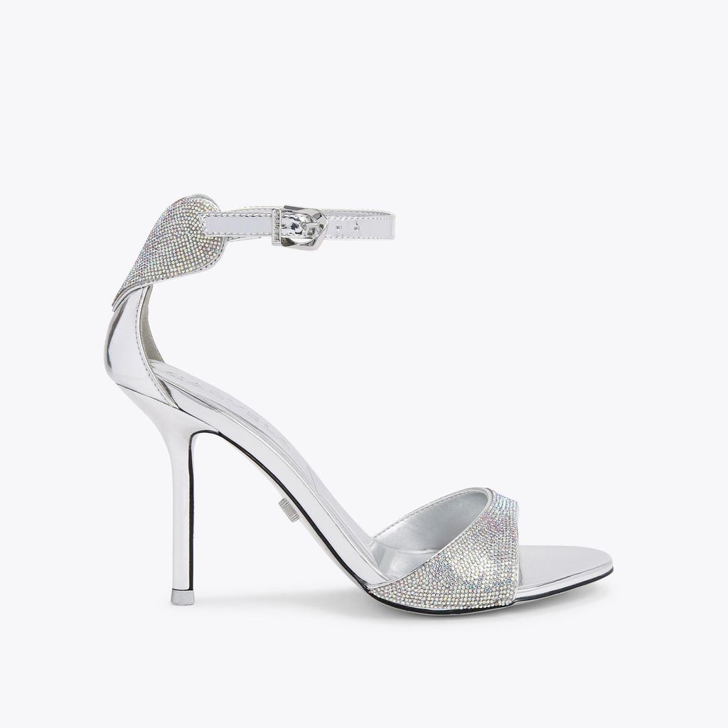 Women's Heels Silver Synthetic Amore