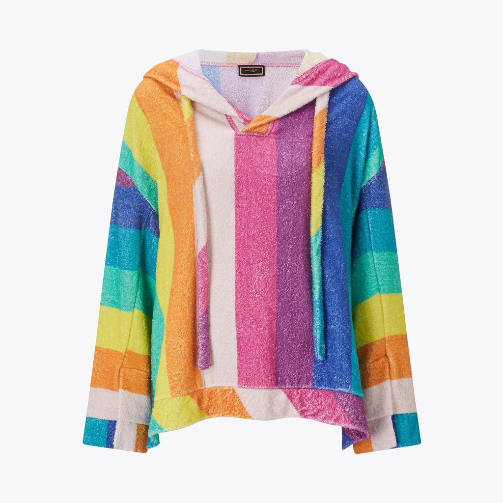 Women's Hooded Top Mult Other Terry Rainbow