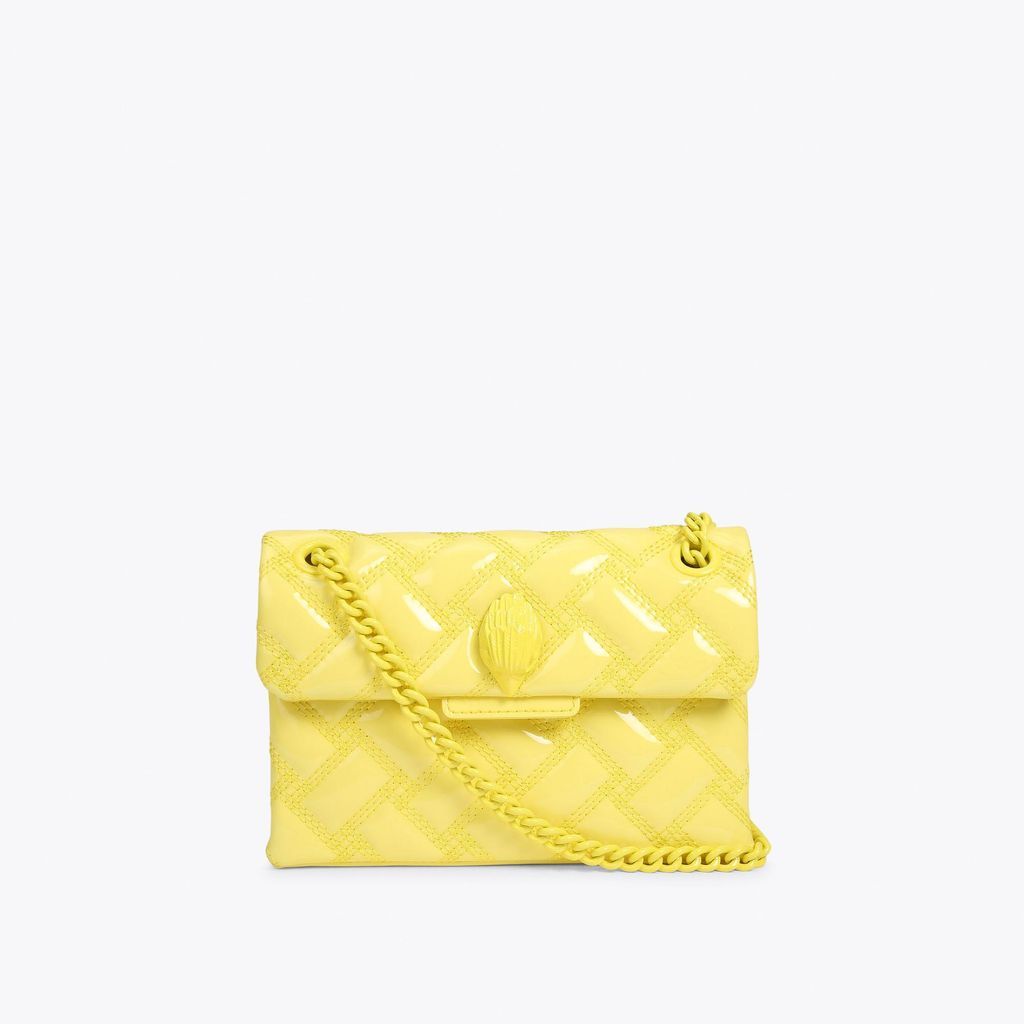 Women's Cross Body Bag Yellow Patent Leather Drench Kensington