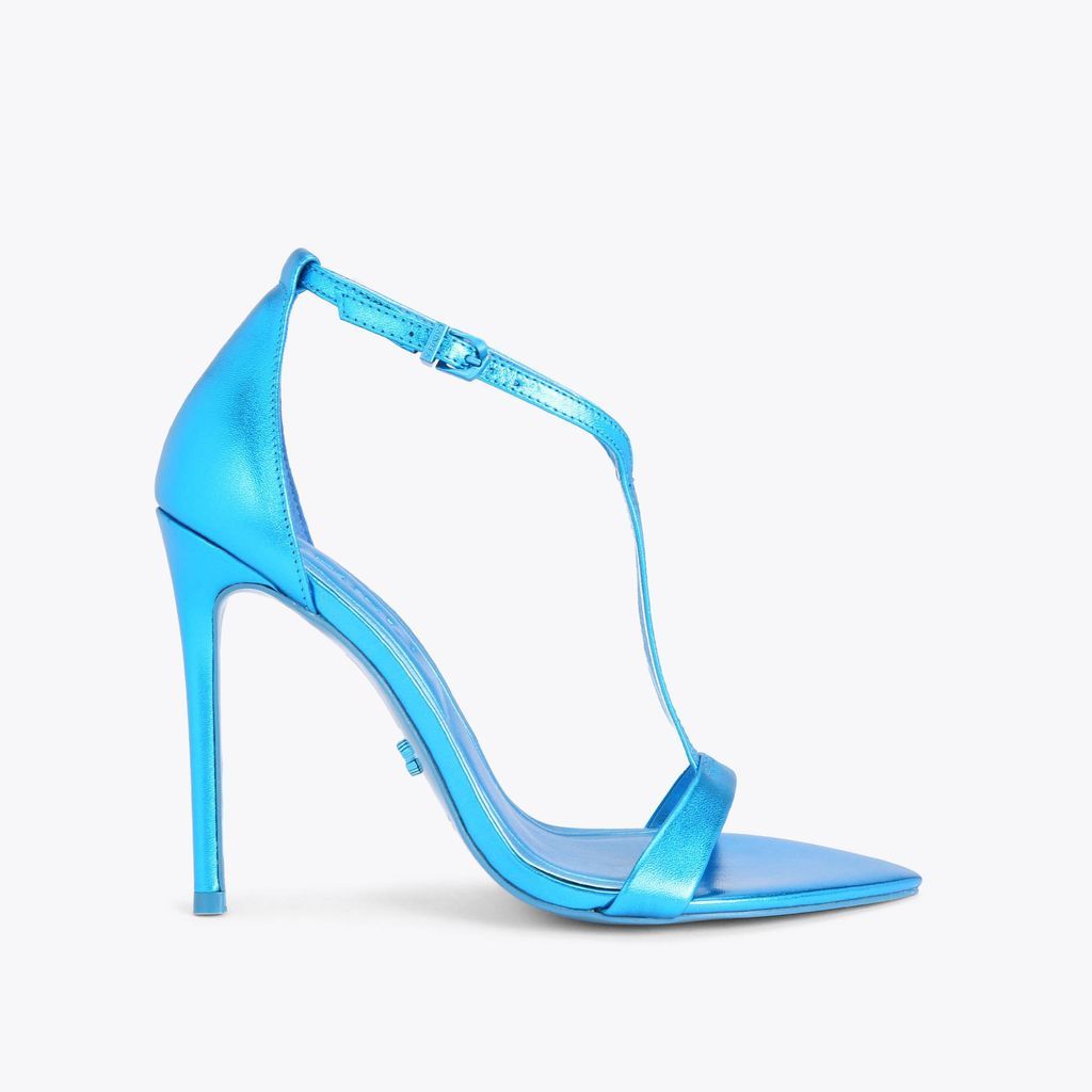 Women's Heels Blue Leather Stiletto Vanity 110
