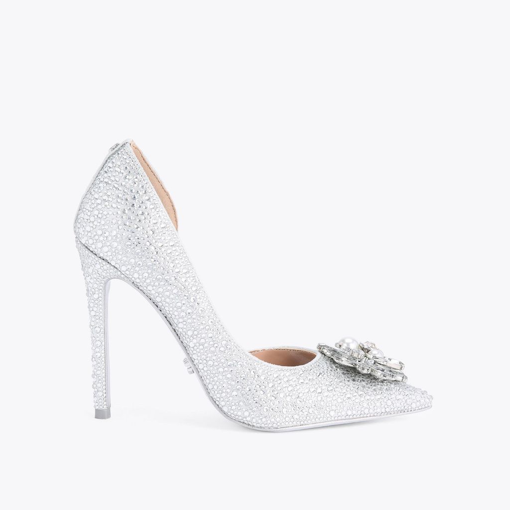 Crystal 110 - Silver Court Heels