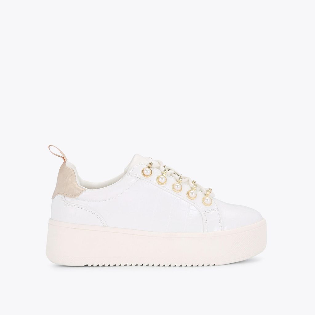 Women's Trainers white Synthetic Vegan Lighter Pearl