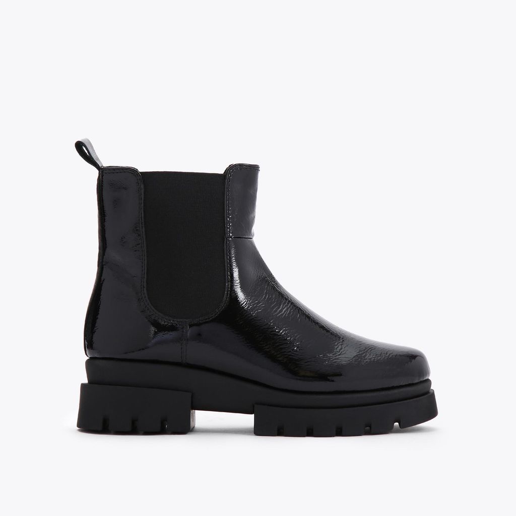 Carvela Women's Ankle Boot Black Patent Chelsea Run