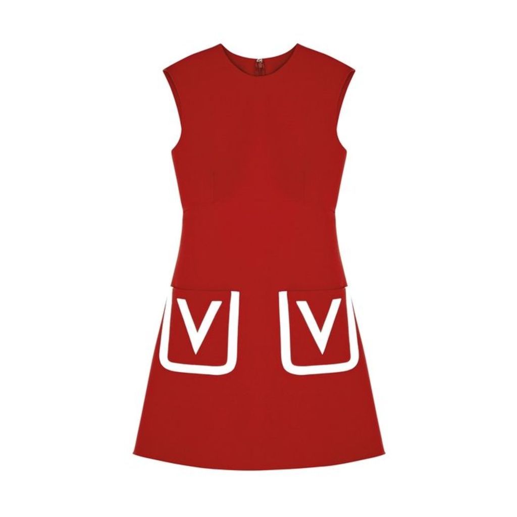 Valentino Red Wool Shift Dress