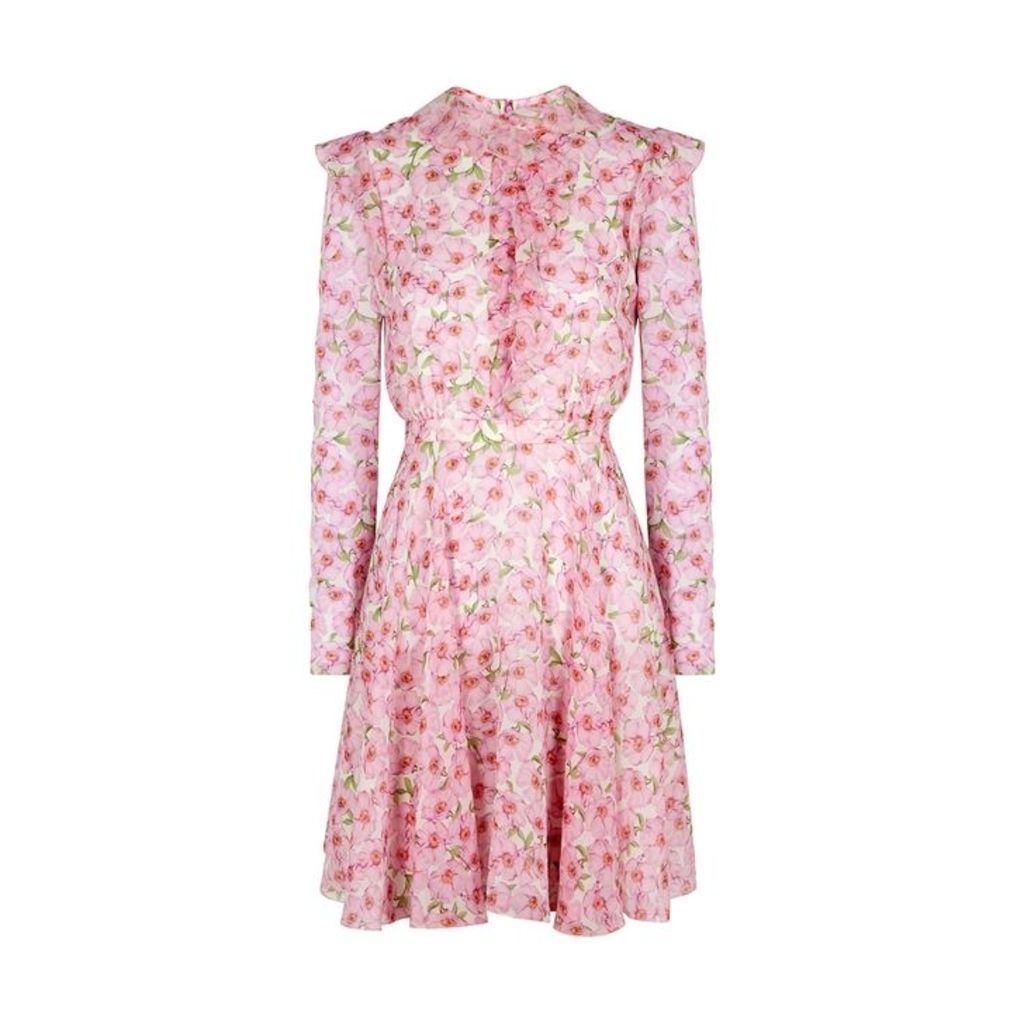 Giambattista Valli Floral-print Silk Dress