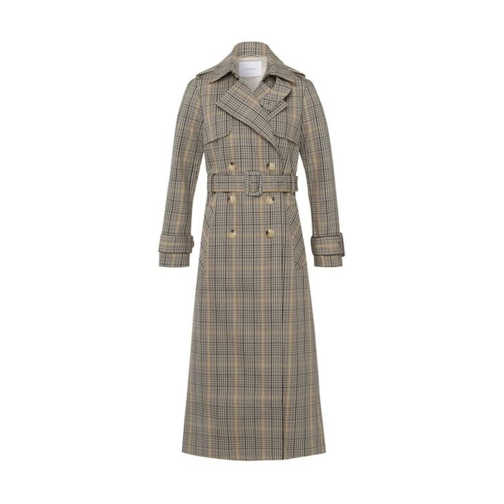 Ivy & Oak Double-breasted Trenchcoat Multicoloured Check