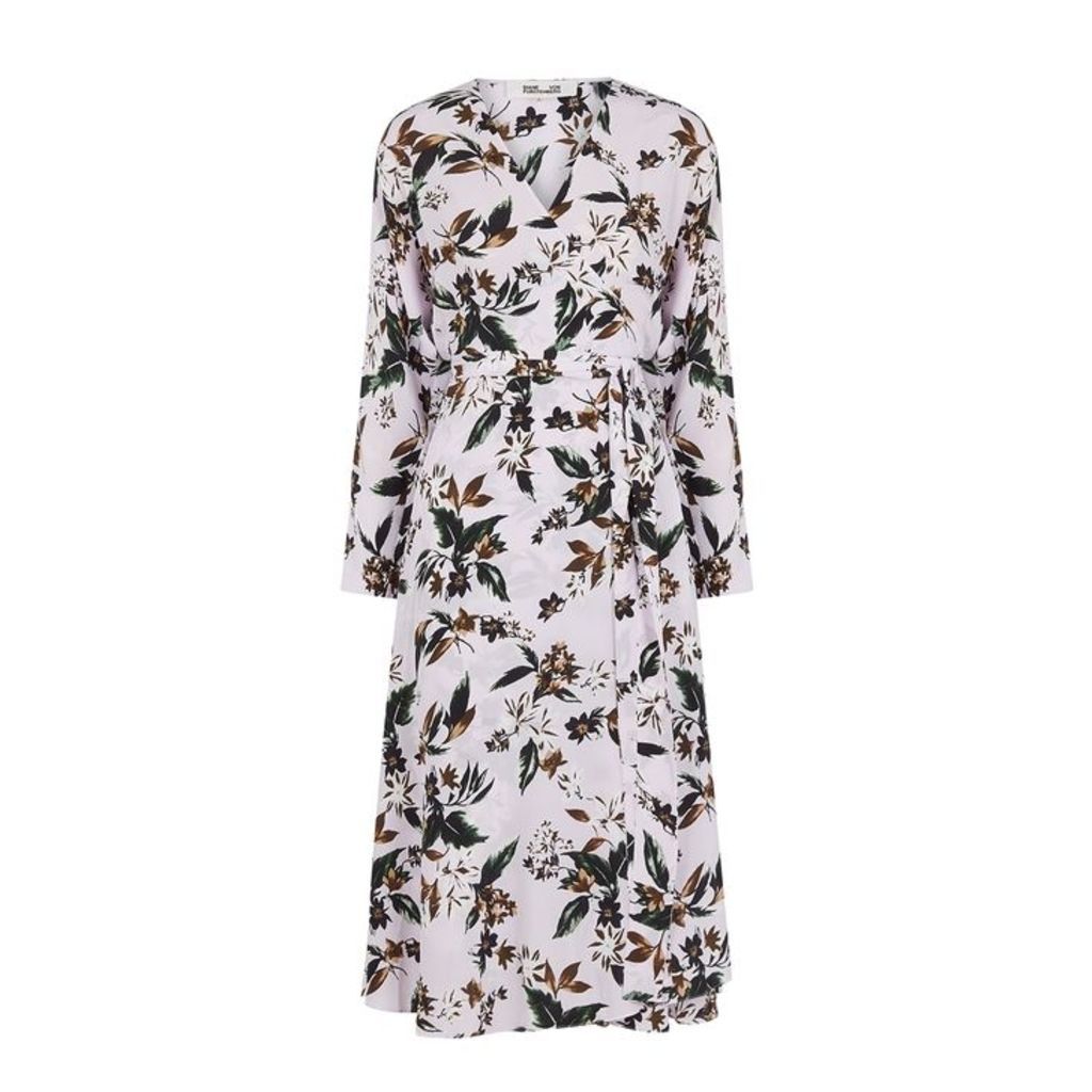 Diane Von Furstenberg Elle Floral-print Silk Midi Dress