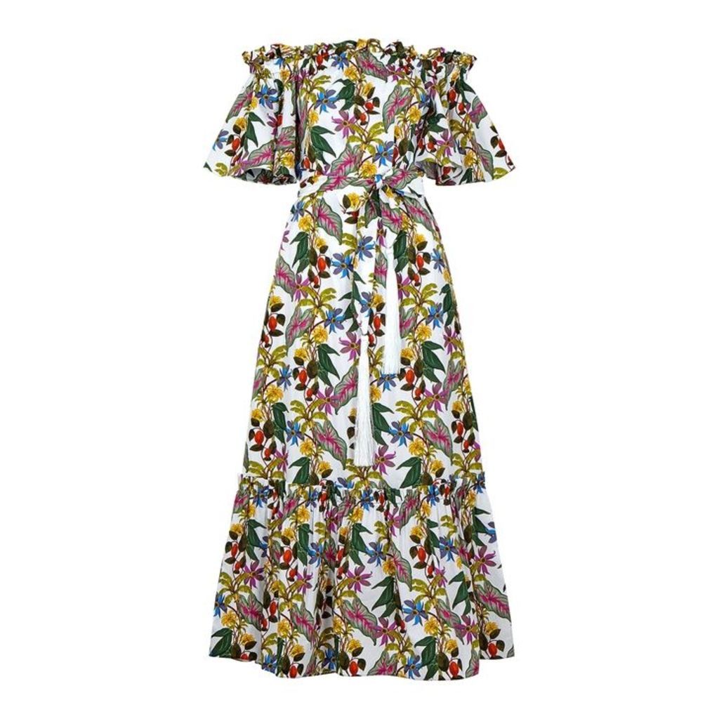 Borgo De Nor Mona Floral-print Cotton Maxi Dress