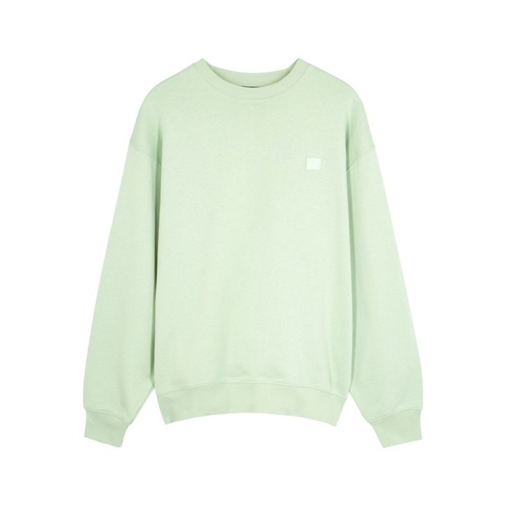 Acne Studios Forba Face Green Cotton Sweatshirt