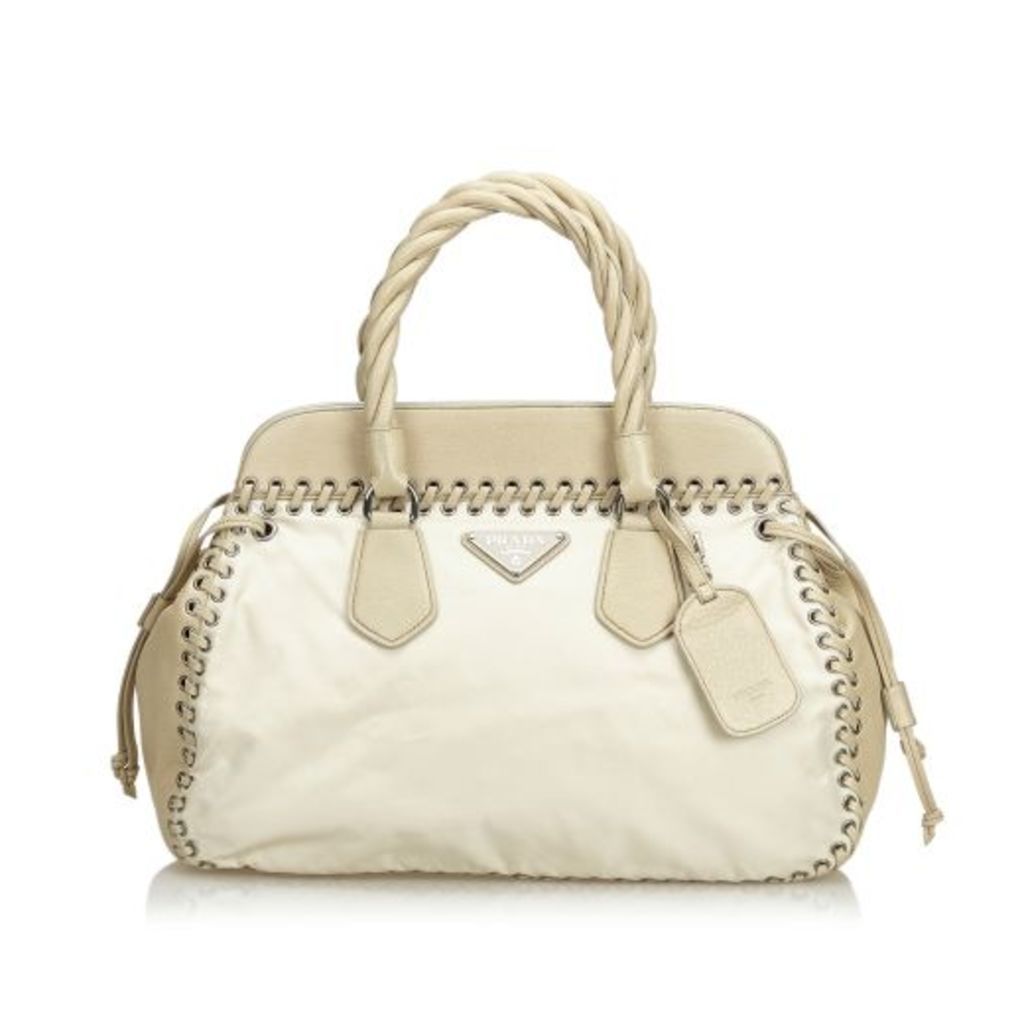 Prada Brown Nylon Drawstring Handbag