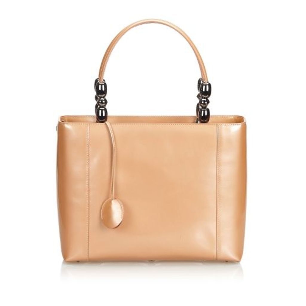 Dior Brown Malice Patent Leather Handbag