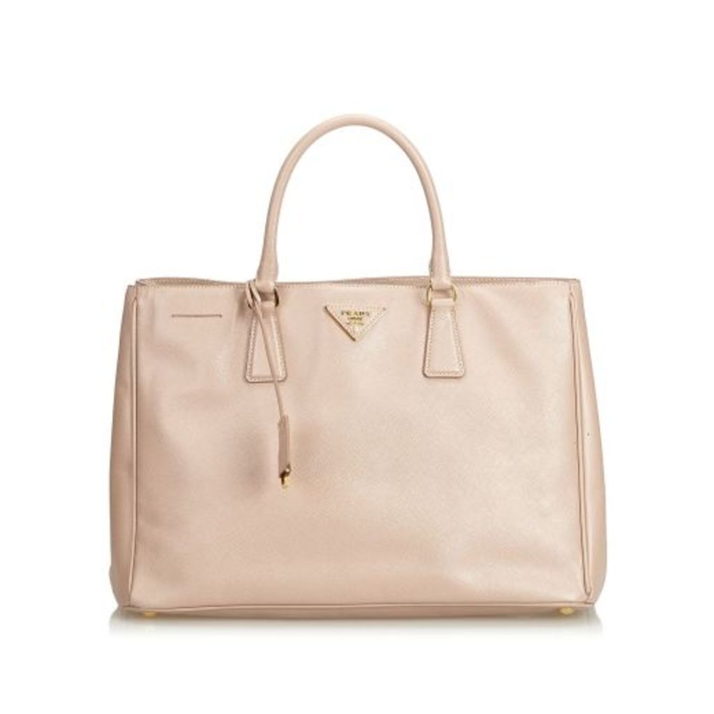 Prada Brown Saffiano Leather Galleria Handbag