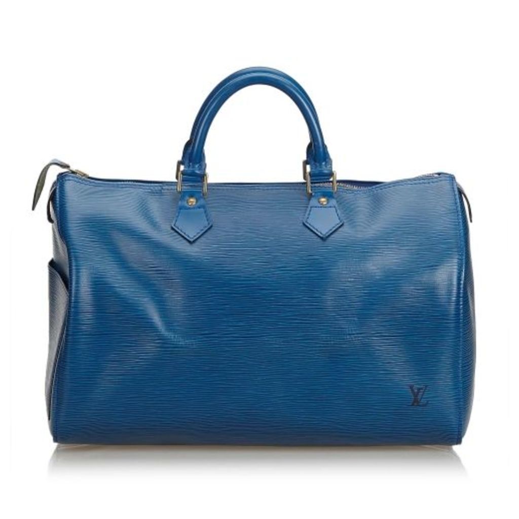 Louis Vuitton Blue Epi Speedy 40