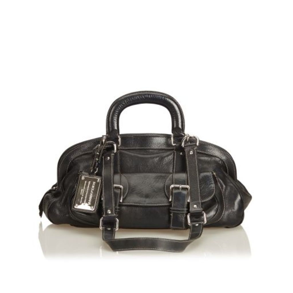 Dolce & Gabbana Black Leather Satchel