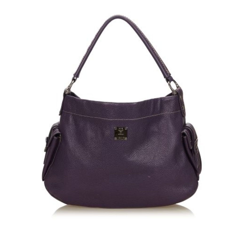 MCM Purple Leather Handbag