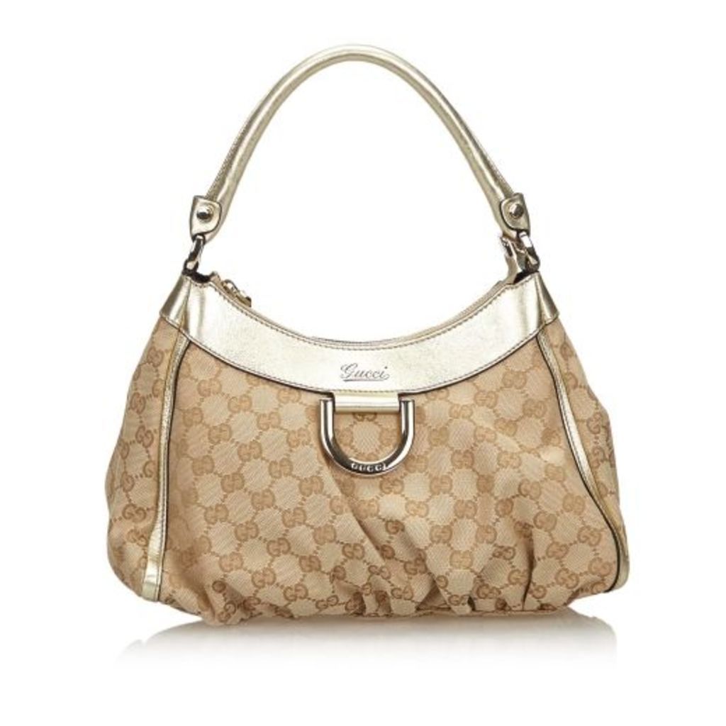 Gucci Brown Gg Canvas Abbey D-ring Handbag