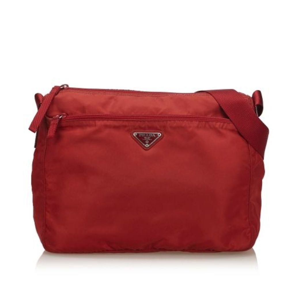 Prada Red Nylon Crossbody Bag