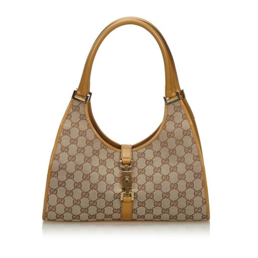 Gucci Brown Gg Canvas Jackie Shoulder Bag