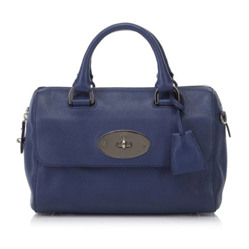 Mulberry Blue Leather Del Rey