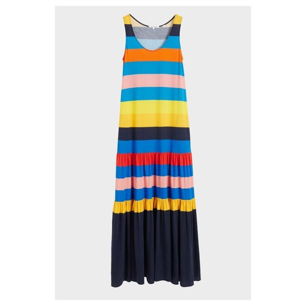 Chinti & Parker Rainbow Sunset Holiday Organic Jersey Maxi Dress