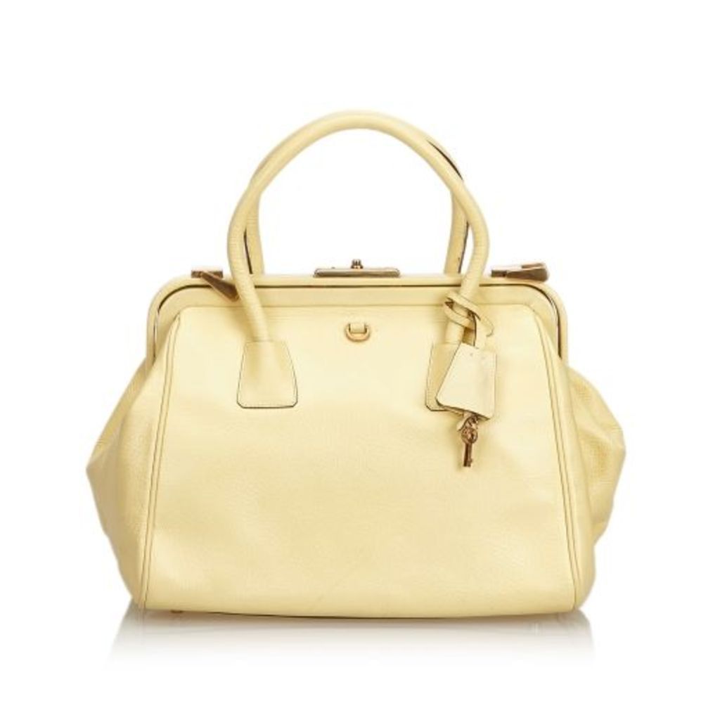 Prada White Leather Handbag