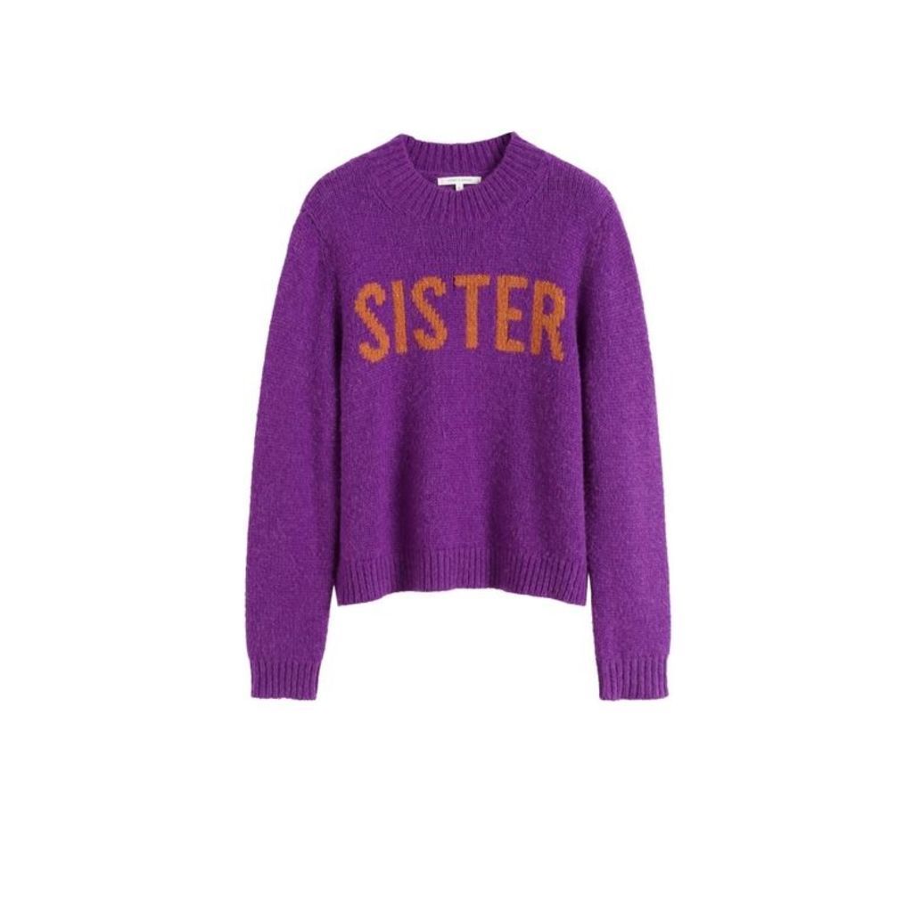 Chinti & Parker Purple Sister Alpaca-wool Sweater