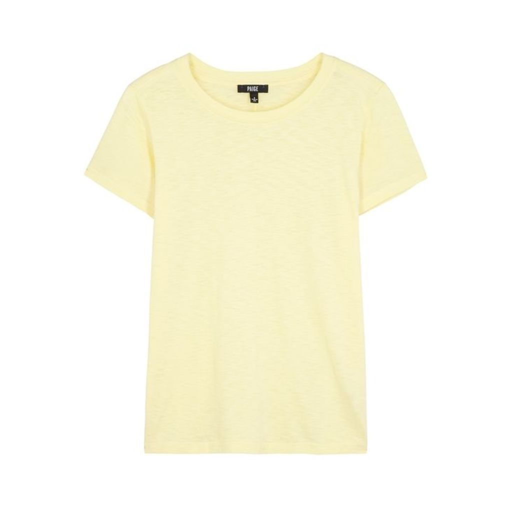 Paige Ellison Yellow Cotton-blend T-shirt