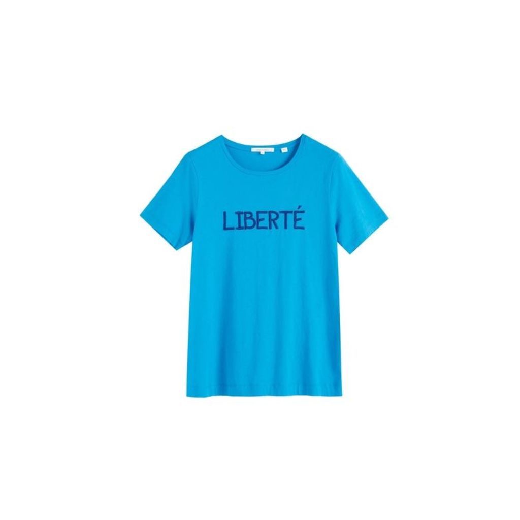 Chinti & Parker Blue Liberte Organic Jersey T-shirt