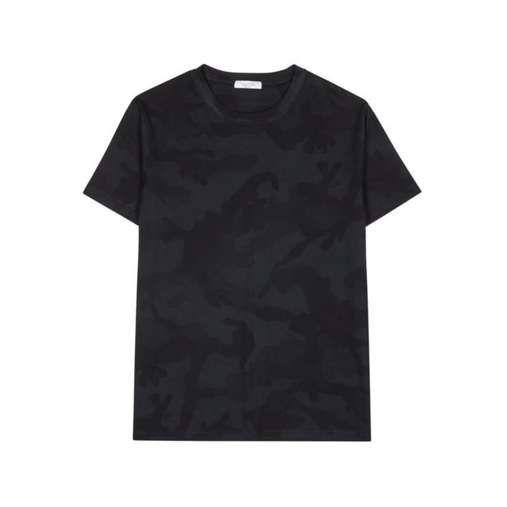 Valentino Camouflage-print Cotton T-shirt