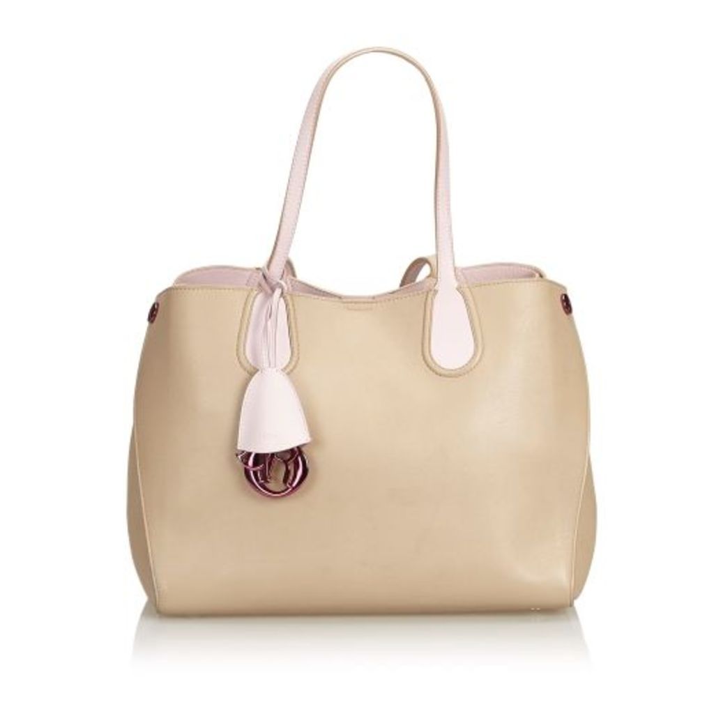 Dior Brown Leather Addict Tote Bag